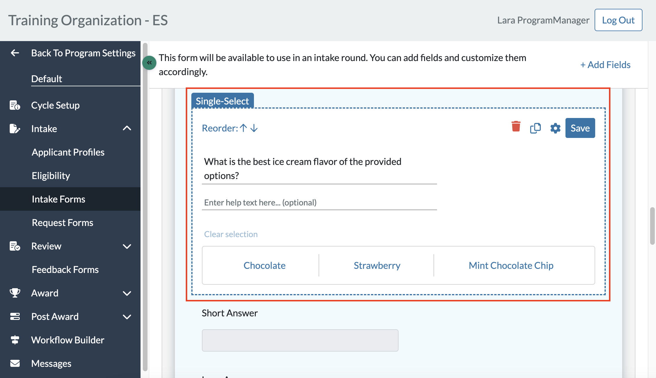 01 Select the single-select form field.png